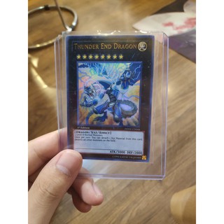 Lá bài thẻ bài Yugioh Thunder End Dragon - Ultra Rare - Tặng bọc bài nhựa bảo quản