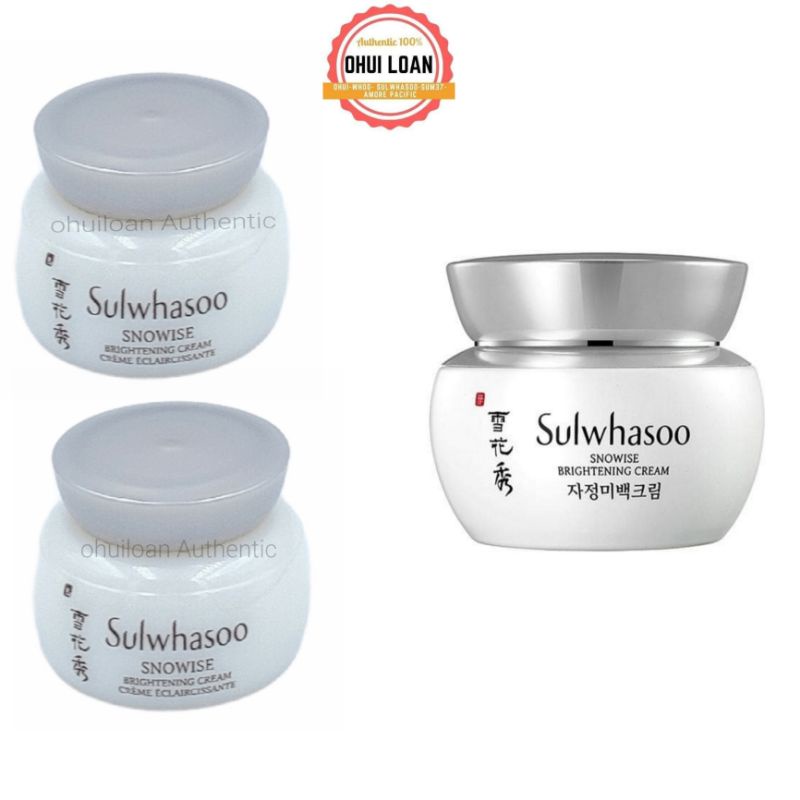 [ Mới 2024 ] Kem dưỡng trắng da mờ thâm sạm da Bạch Sâm sulwhasoo 5ml