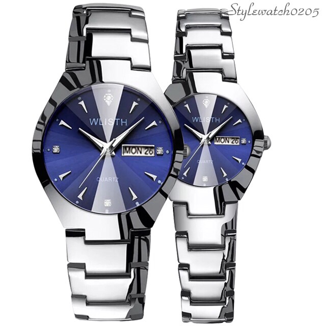 Đồng hồ cặp nam nữ WLISTH chính hãng dây inox cao cấp - Giá 1 cái | BigBuy360 - bigbuy360.vn