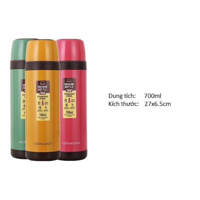 [LOCK&amp;LOCK]BÌNH GIỮ NHIỆT 700ML VACUUM TUMBLER -LHC1448