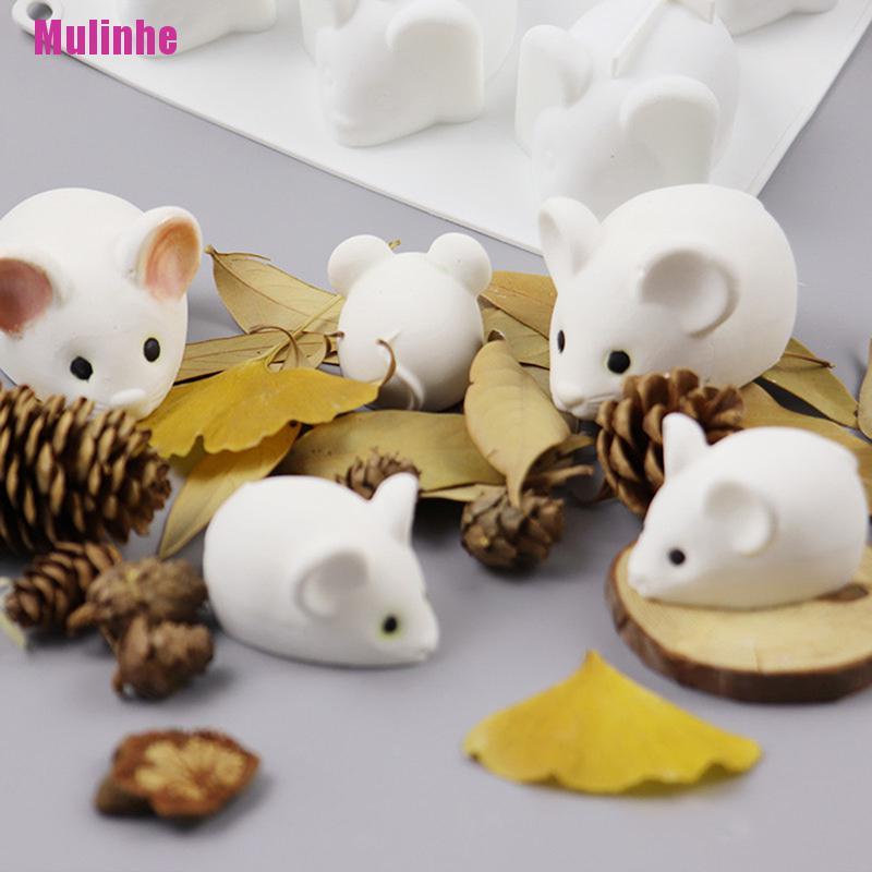 Khuôn silicone làm bánh hình chuột 3D độc đáo tiện dụng