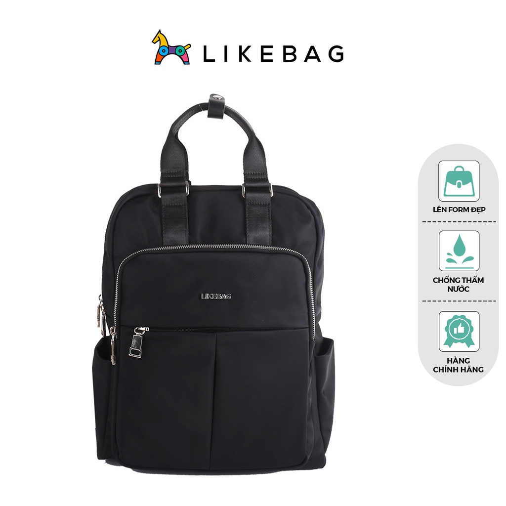 Balo du lịch nam nữ có ngăn đựng laptop LIKEBAG form dáng gọn nhẹ có quai xách 221SJB9001 - LIBAGI