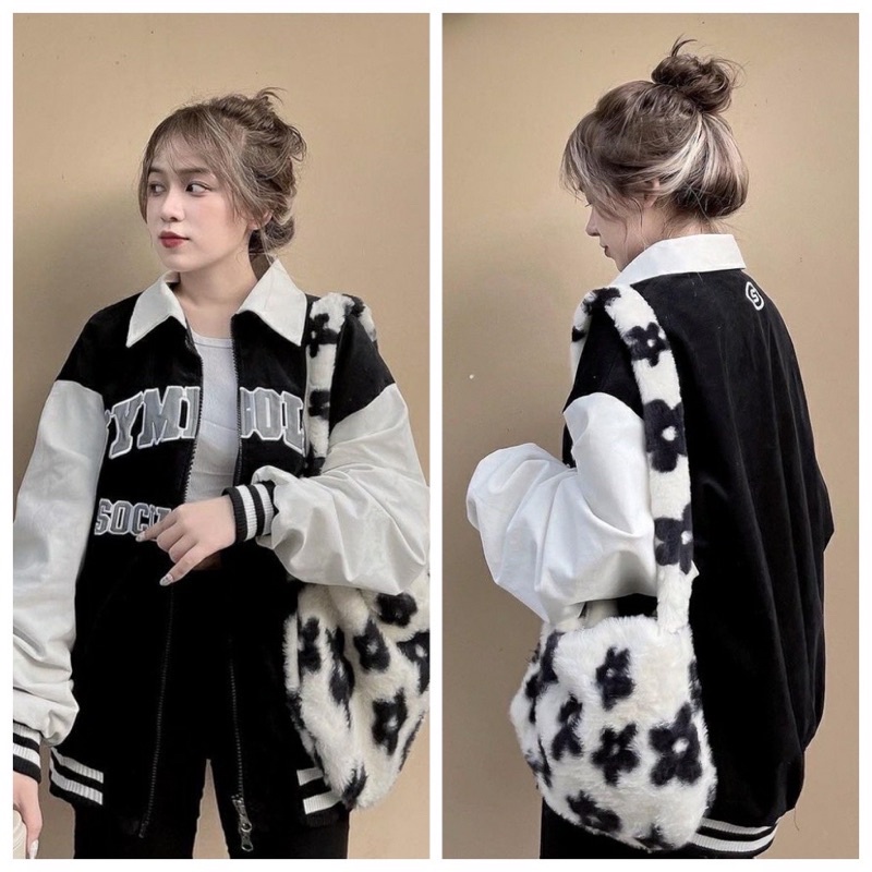 [ RẺ VÔ ĐỊCH] Áo khoác nữ phối tay KYMBO áo khoác cổ bẻ hot trend_Shop thokyu