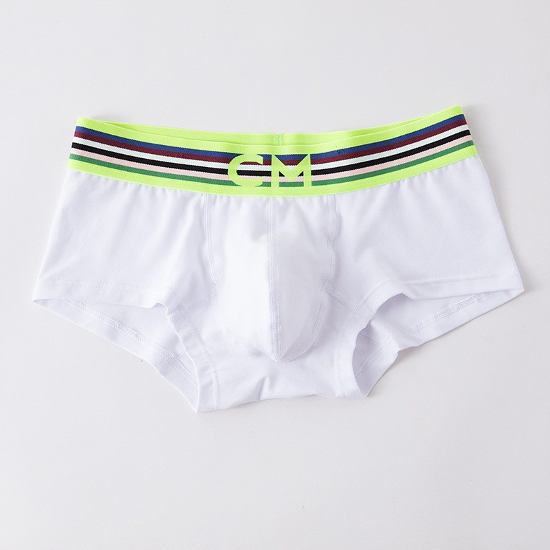 Quần lót nam boxer cotton CM 2021 lưng neon êm mát, form cực đẹp