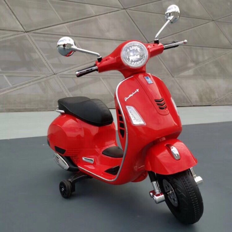 xe máy điện trẻ em vecpa - xe máy điện vespa cho bé sành điệu 1-8 tuổi loại to nhất