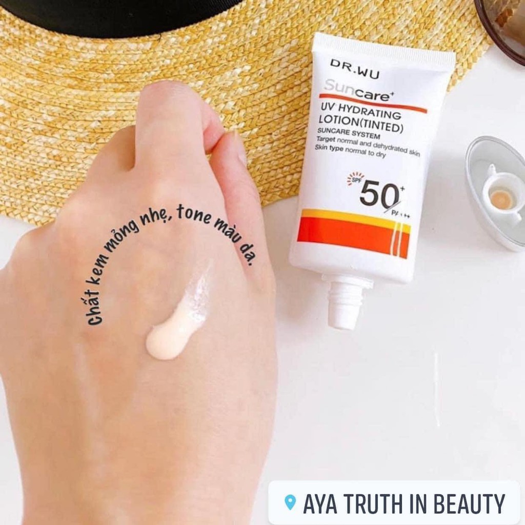 Kem Chống Nắng DR.WU Suncare UV Hydrating Lotion 35ml Đài Loan
