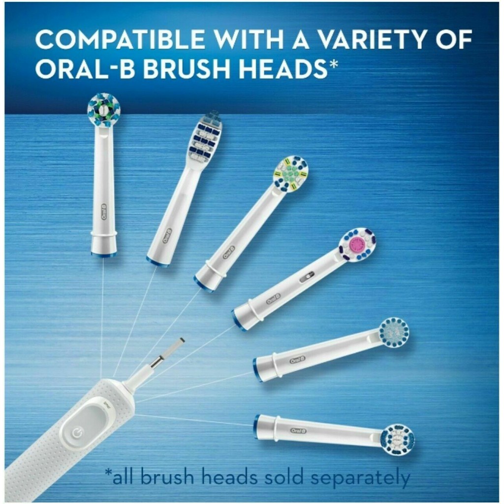 Bàn Chải Đánh Răng Điện Cao Cấp Oral B Pro 100 powered by Braun Crossaction Midnight Black Brush Head &amp; Travel Care