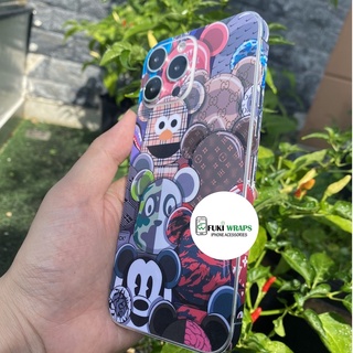 Tấm dán Skin Mặt Sau Hình Gấu FULL VIỀN Dành Cho 13prm , 12prm , 11prm , x, xsm , 6p , 7p , xr - FukiShop