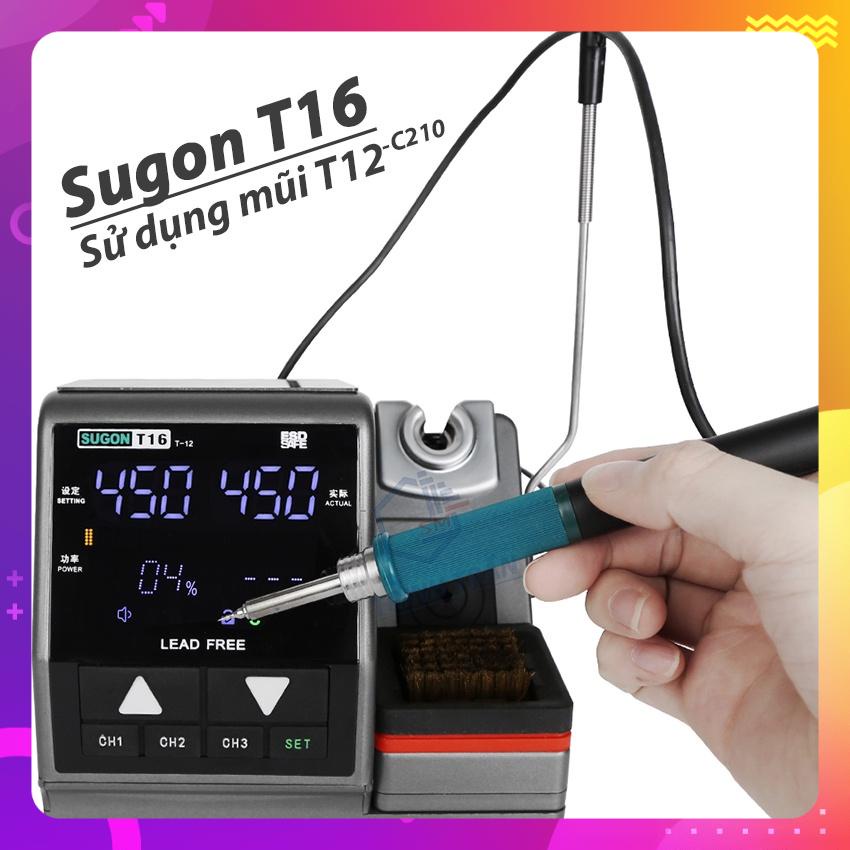 Máy Hàn Thiếc SUGON T16 Dùng Mũi T12 Chính Hãng [Rẻ vô địch]