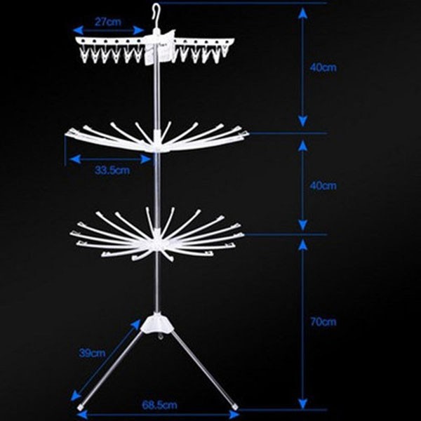 Cây phơi, giàn phơi quần áo đa năng 3 tầng, phơi đồ sơ sinh