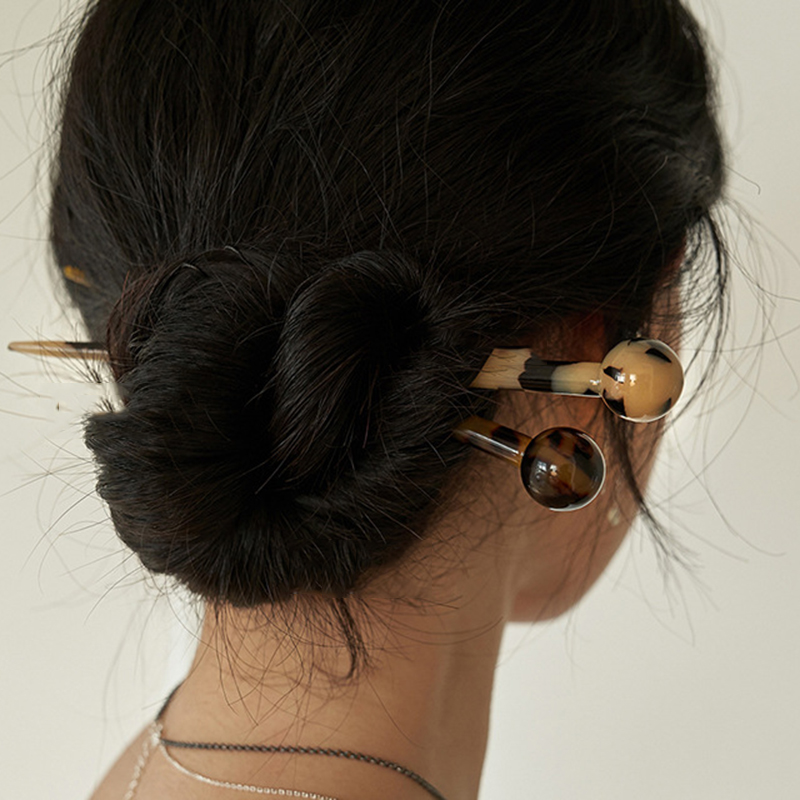 1 Kẹp Tóc Nhựa Họa Tiết Da Báo Thời Trang Cho Nữ