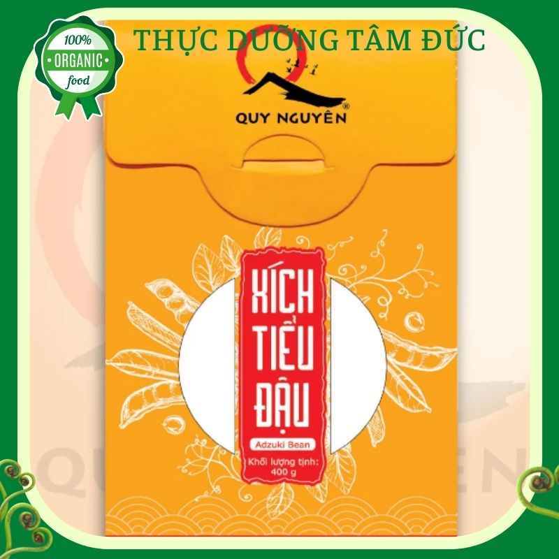 Xích tiểu đậu Quy Nguyên hộp 400gr - Đậu đỏ sống chùa Long Hương