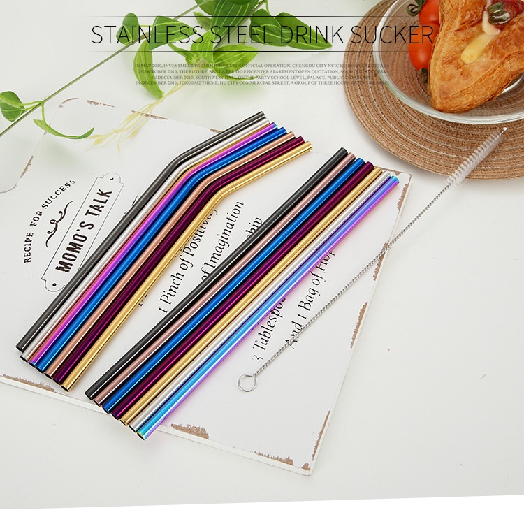 Ống hút bằng thép không gỉ/cọ làm vệ sinh