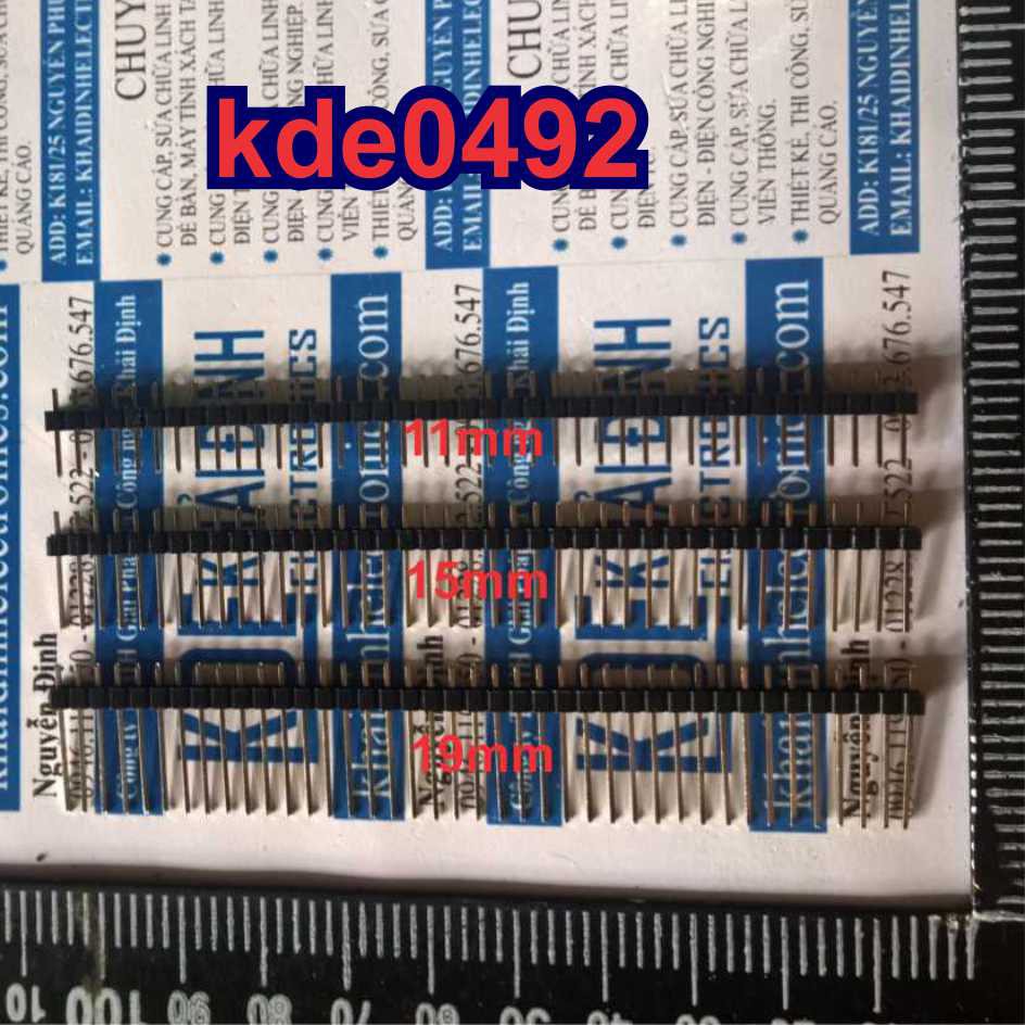 20 cái lượt Đực đơn 2.54MM 1x40P Thẳng 11MM (thông dụng) JUMP RÀO ĐƠN ĐỰC kde0492