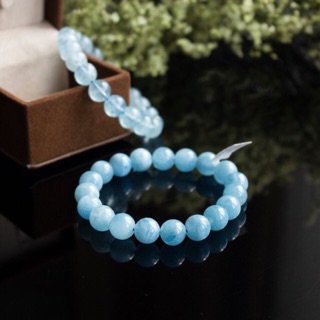 Vòng tay đá Aquamarine thiên nhiên