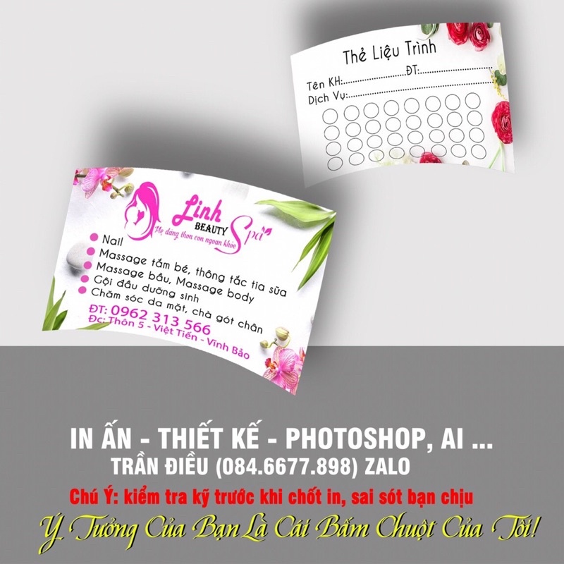 100 voucher , thẻ liệu trình, thẻ tích điem  MIỄN PHÍ THIẾT KẾ