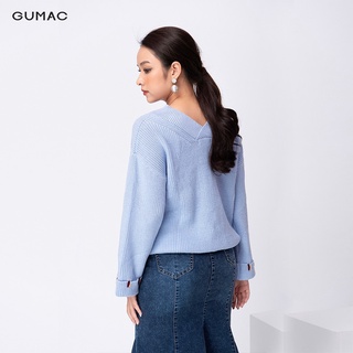 Áo len cổ tim GUMAC AA11232