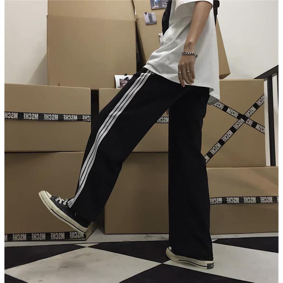 Quần 3 Sọc Ống Suông Unisex - Mía Store | BigBuy360 - bigbuy360.vn