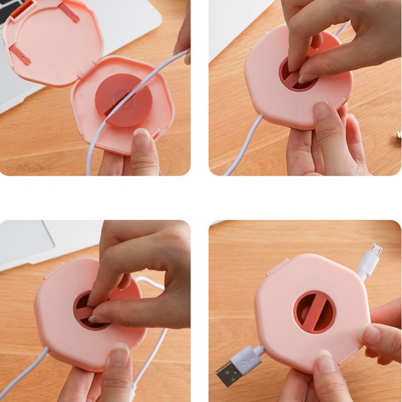 Hộp Đựng Dây Cáp Hình Lục Giác Có Thể Xoay Được Ốp