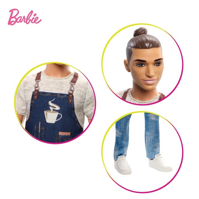 Búp Bê Barbie Ken Barista Thiết Kế Dễ Thương Cho Bé Gái