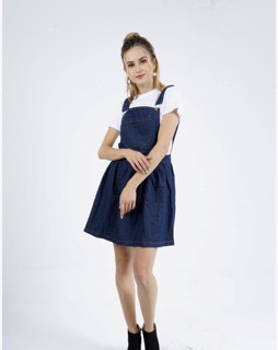 Đầm yếm jeans xuất Hàn