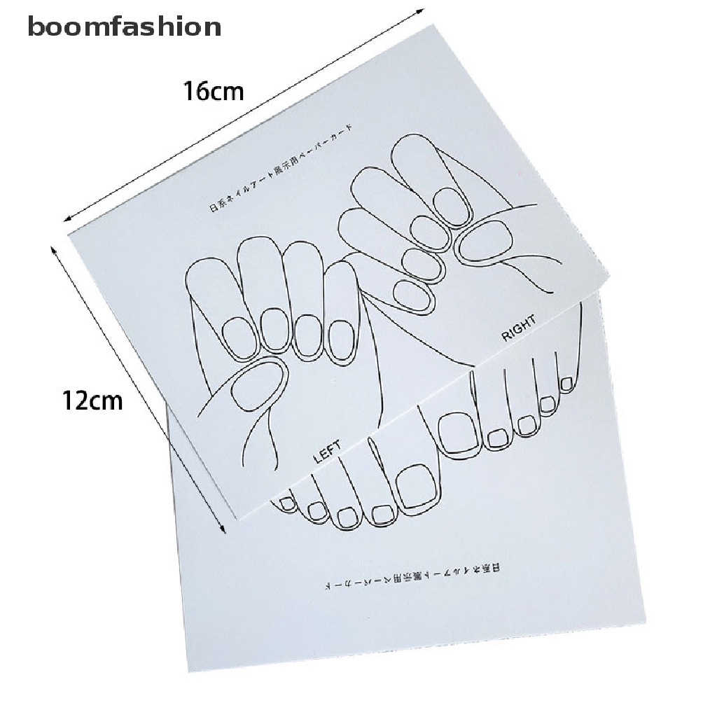 [boomfashion] Nail Tips Display Show Card hand foot Board Gel Polish Color Card Practice Tool [new]