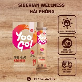 Thực phẩm hỗ trợ giảm cân YOO GO Pure Heart Drink Mix Siberian Wellness Vị dâu tây Hỗ trợ giảm đường và mỡ trong máu