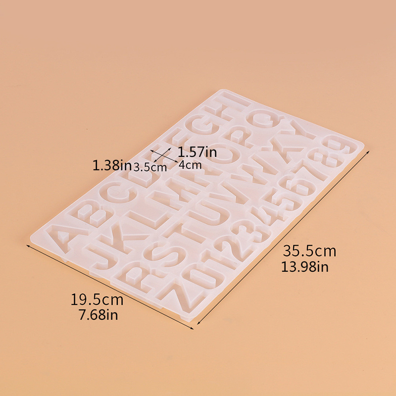 Khuôn silicon hình chữ cái xinh xắn dành cho làm phụ kiện trang sức thủ công