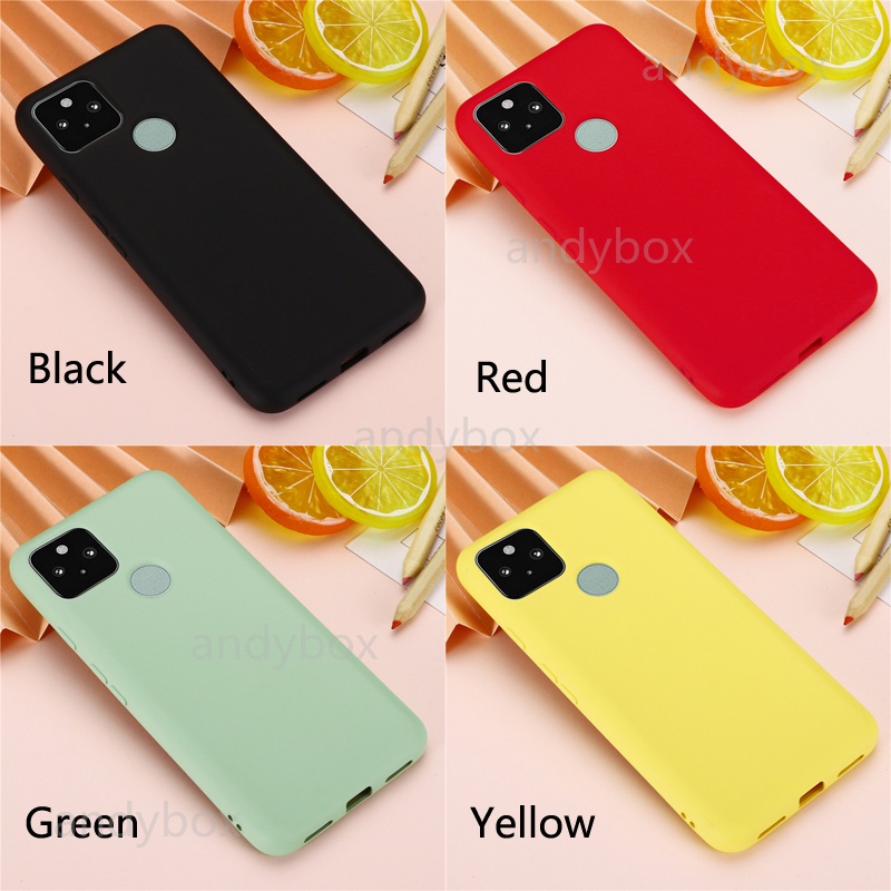 Ốp điện thoại silicon cao su mềm mặt nhám cao cấp cho Google Pixel 5a / 4a / 4 / 4 Xl 5G Pixel 4 / 5/ 4a / 5a