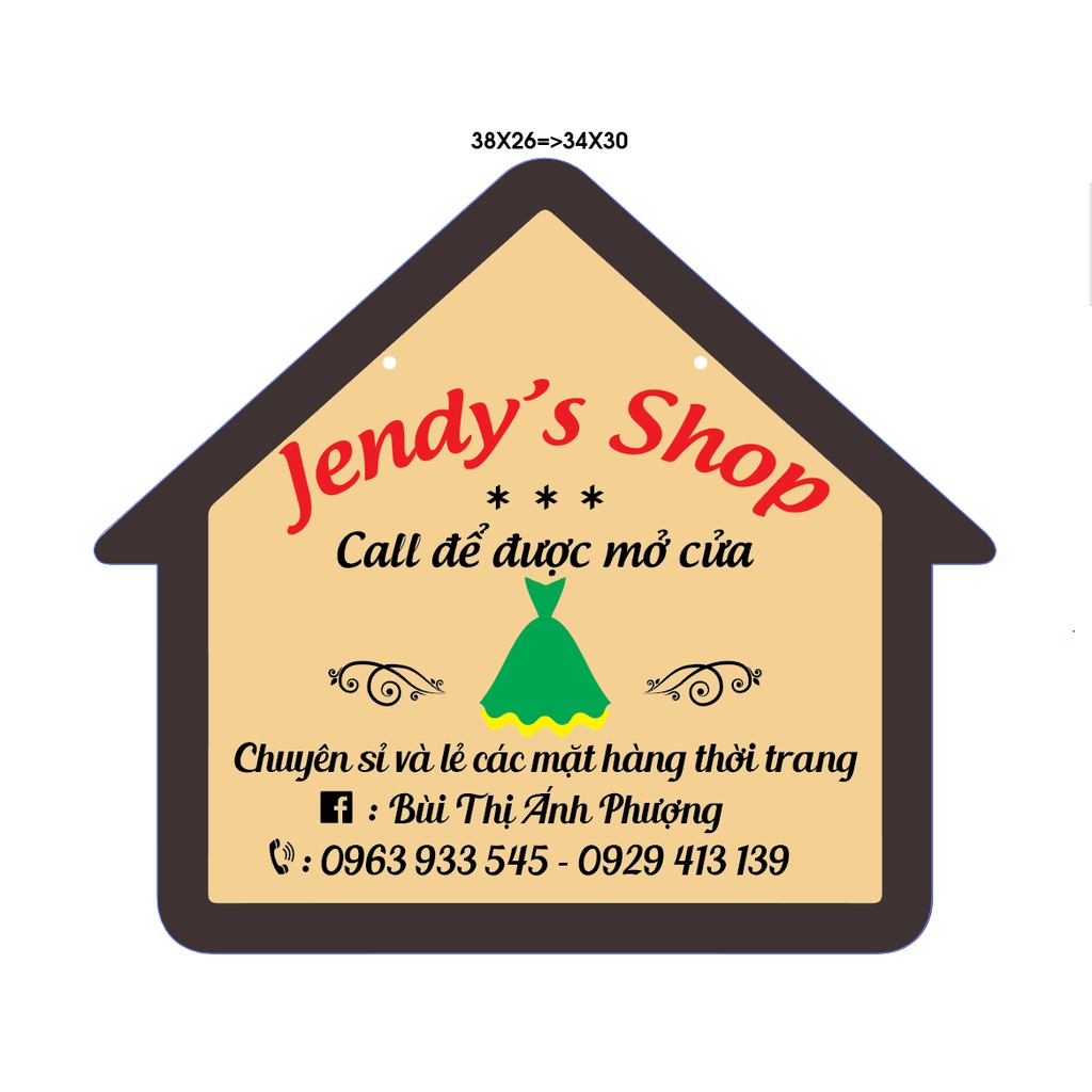 Bảng gỗ  Jendy's SHop