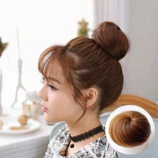 Tóc búi tròn giả