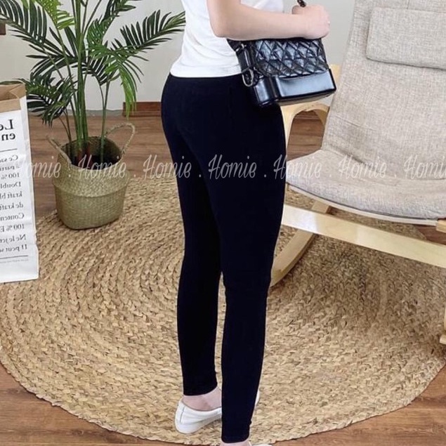 Quần legging nữ cao cấp Homie co giãn 4 chiều vải dày dặn, quần thun ôm cạp cao cao cấp - A8622