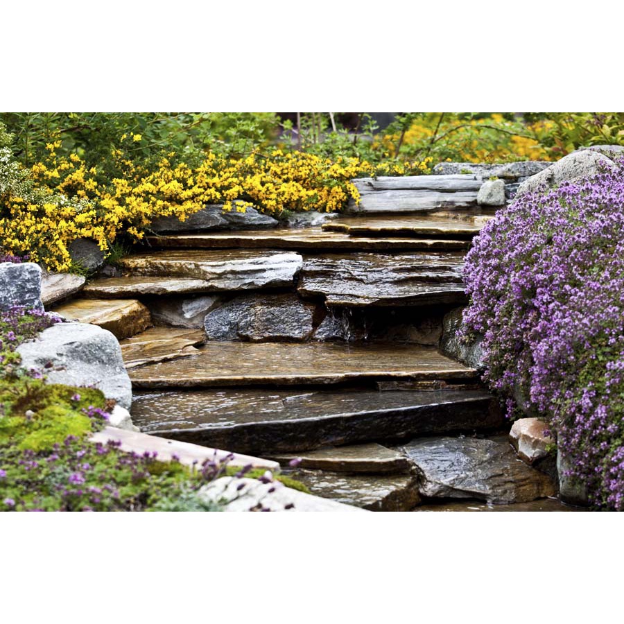 Tranh dán tường phong cảnh thác nước chảy êm đềm, chất liệu chống thấm nước, không lo phai màu