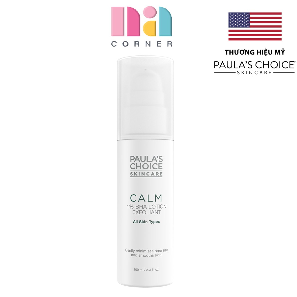 Loại bỏ tế bào chết 1% BHA Paula's Choice Calm Redness Relief 1% BHA Lotion Exfoliant 30ml/100ml