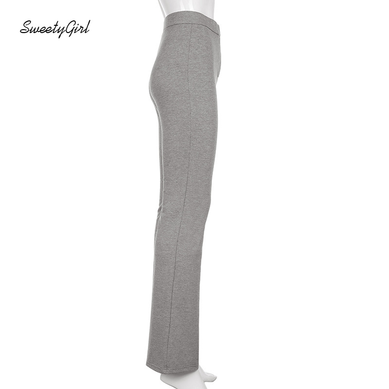 Quần Thể Thao Nữ Dài Lưng Cao Ống Rộng Thời Trang