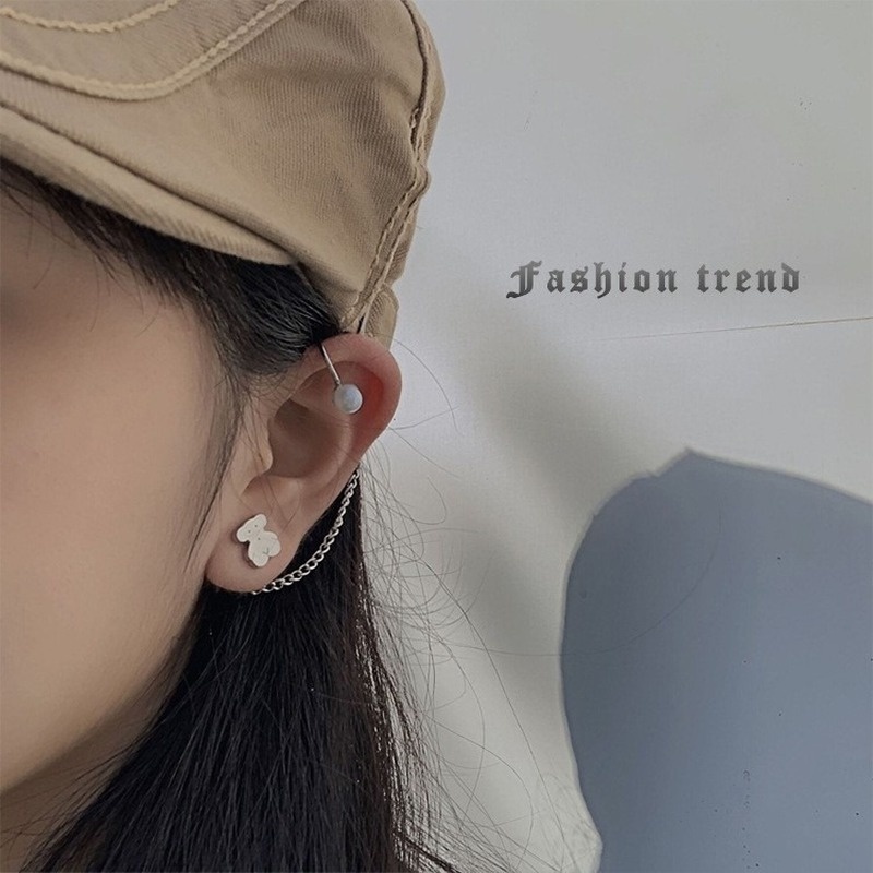 Bông Tai Hình Gấu Đơn Giản Thời Trang Hàn Quốc