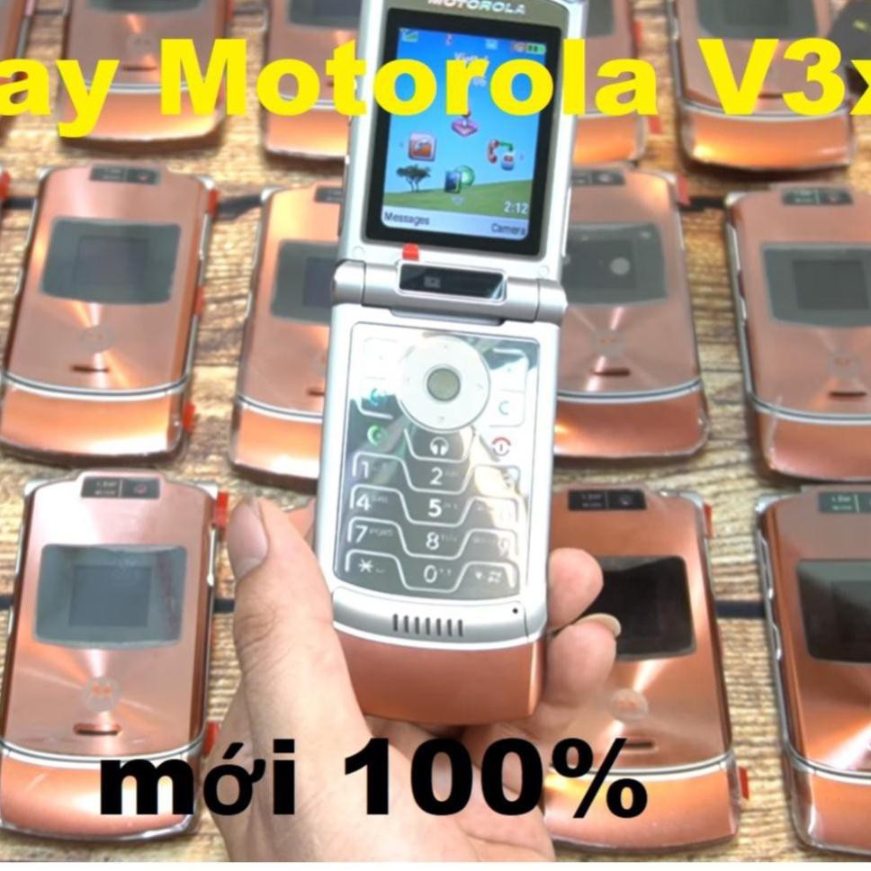 Điện Thoại Nắp Gập Motorola V3xx Chưa Qua Sử Dụng Có Hộp Mới