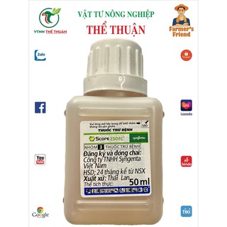 Thuốc diệt Nấm bệnh - Phấn trắng Score 250EC 50ml