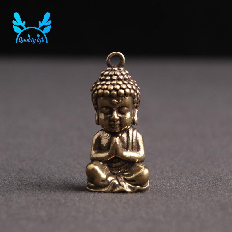 Tượng Phật mini bằng đồng dùng trang trí bàn trà