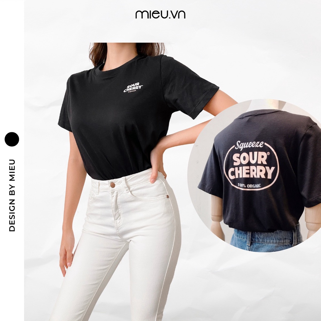 Áo thun in &quot;Sour cherry&quot; MIEU - HM04