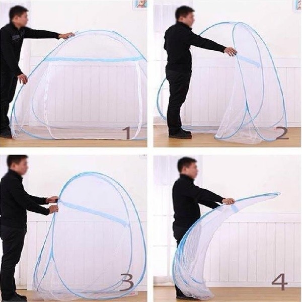 Mùng Chụp Thông Minh Tự Bung Gấp Gọn Chống Muỗi
