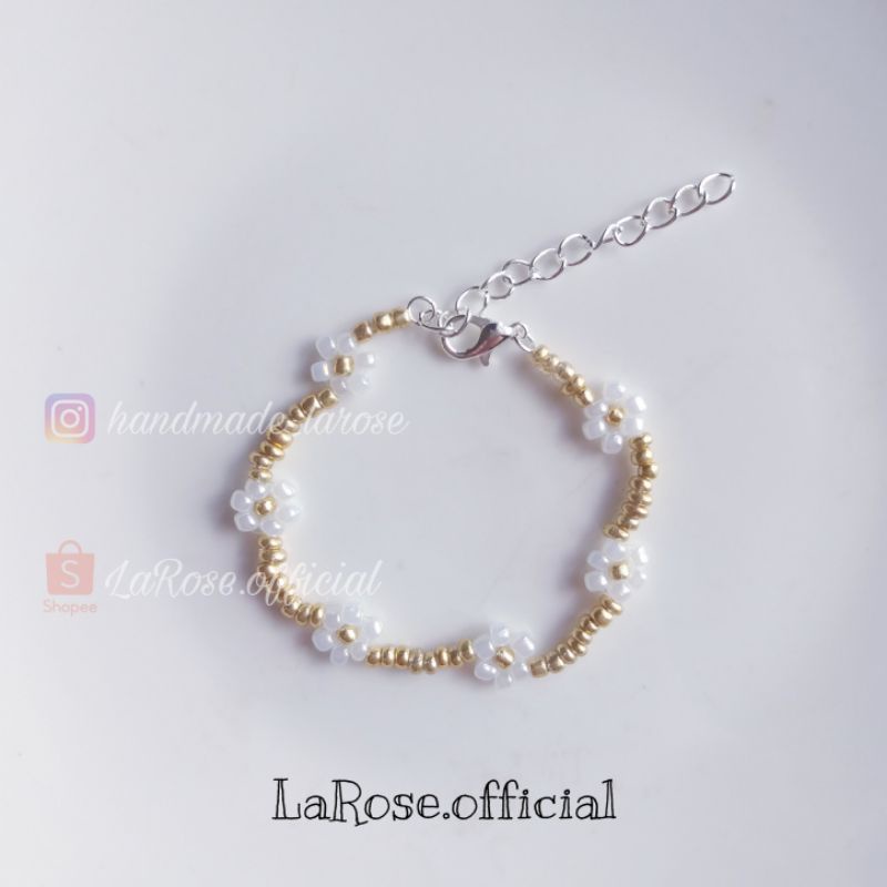 Set vòng tay + nhẫn hạt cườm xinh xắn LaRose.official