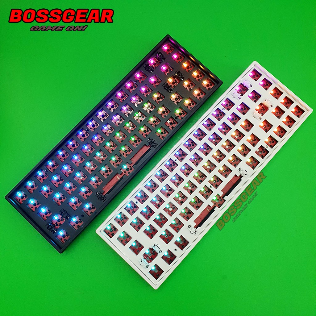 Bộ KIT DIY F68 RGB 3 chuẩn kết nối typec 2.4G Bluetooth 5.0 Hotswap 5 pin có mút tiêu