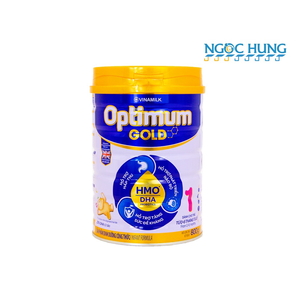 Sữa bột Optimum Gold số 1,2,3,4 lon thiếc 850g cho bé