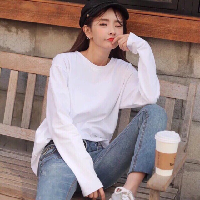 Áo Thun Form Rộng Tay Dài Unisex