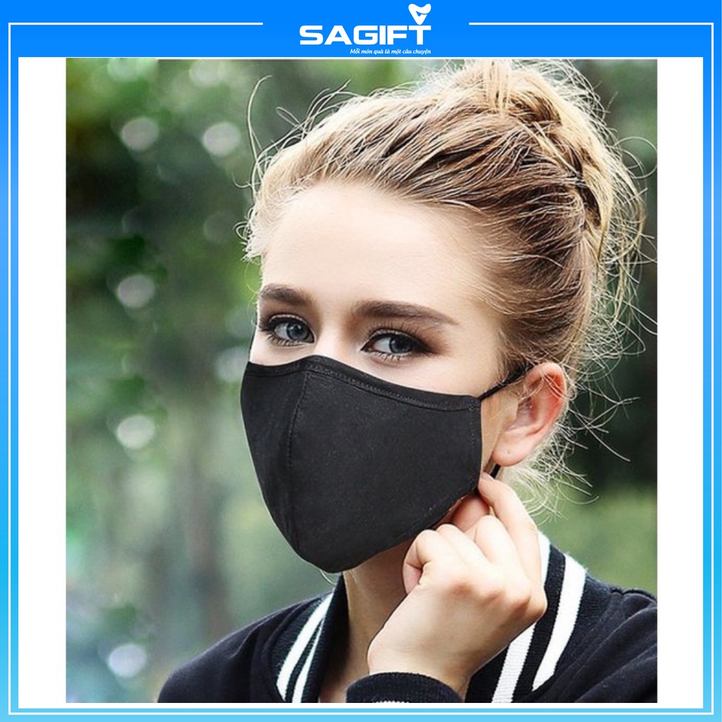 Khẩu trang vải kháng khuẩn 3 lớp mask chất lượng cao