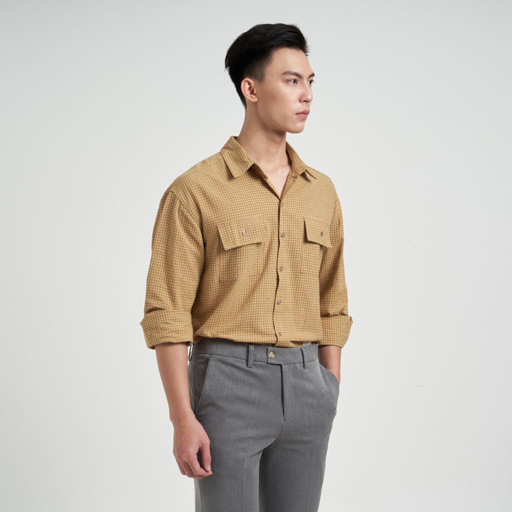 Áo Sơ Mi Nam Hàn Quốc Cao Cấp TONY4MEN Dài Tay Kẻ Sọc Chất Đũi Thoáng Mát Form Regular 2040 | BigBuy360 - bigbuy360.vn