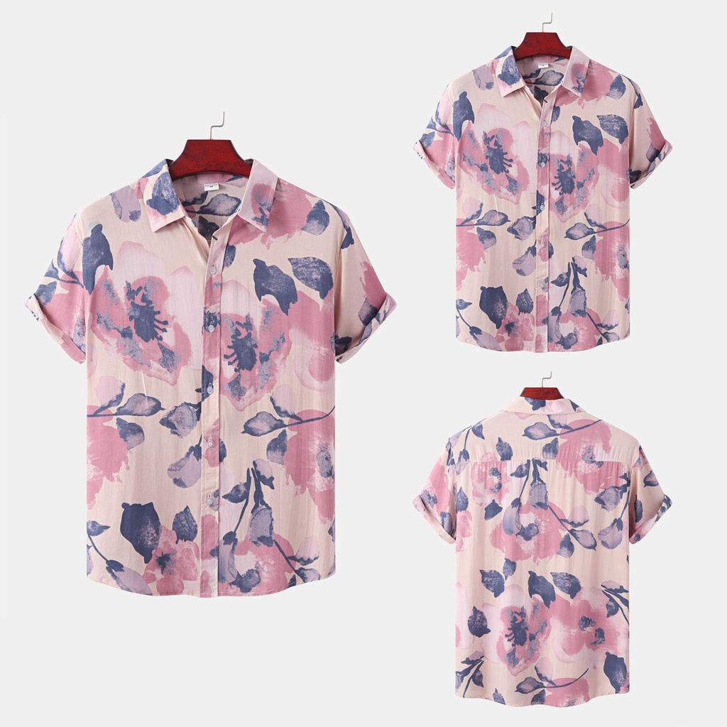 Áo Sơ Mi Nam Tay Ngắn In Hình Thời Trang Trẻ Trung