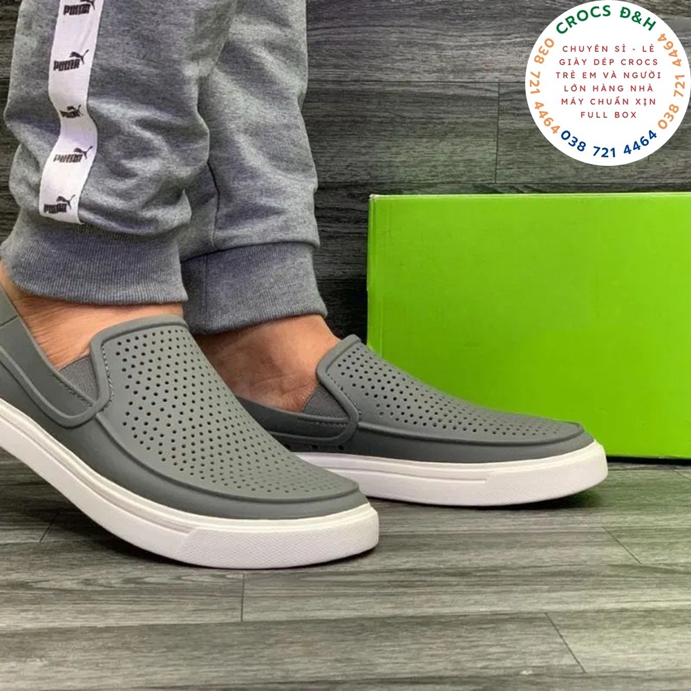 Giày dép crocs - giày nhựa crocs citilane roka slip on cho nam, chống thấm nước, chống trơn trượt, chống hôi chân, xịn