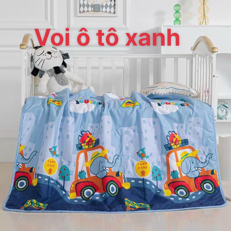 Chăn đắp mùa hè thu cho bé chất cotton mềm mát - Chăn đắp văn phòng